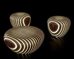 High power led bar used wooden footstool