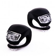 2 LED Silicone Bicycle Light - Pair Part Number: SG-F02-BLK