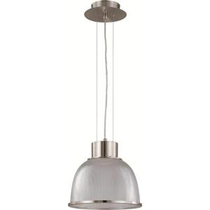 Sylvania 1-LightFlush Mount Ceiling Brushed Nickel LED Indoor Pendant Light Fixture