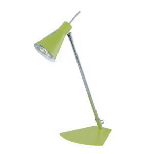 Illumine 1-Light LED Desk Lamp Green And Chrome Finish