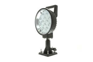 6" Round 12W Heavy Duty High Powered LED Aimable Work Light with Handle Part Number: WLA-12W-SM
