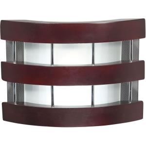 Sylvania 1-Light Flush Mount Wall Rosewood LED Indoor Sconce Light Fixture