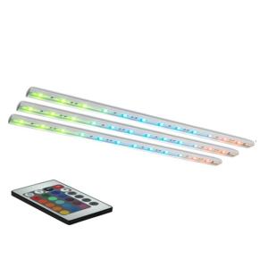 BAZZ 12 in. Multi-Color LED Under Cabinet Sticks Lights (3-Pack)