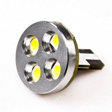 Cool White 4 High Power LED Wedge Base Bulb Part Number: WLEDB-CWHP4-D-6V