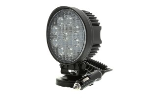 Round 27W Heavy Duty High Powered LED Spot Light with Magnetic Base Part Number: WLCP-CWHP27-R25