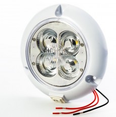 Round Dome Light Fixture with Rocker Switch