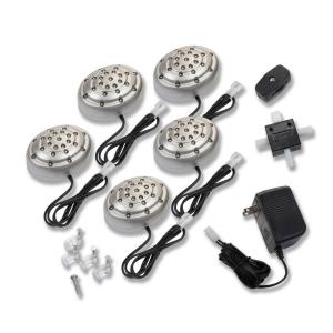 Westek LED Puck Nickel Accent Light (5-Pack)