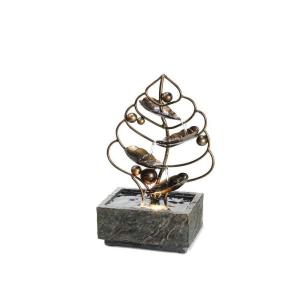 OK LIGHTING 11.25 in. Antique Brass Fountain