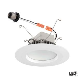 Commercial Electric 5 and 6 in. Recessed White LED Trim