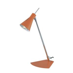 Illumine 1-Light LED Desk Lamp Orange And Chrome Finish