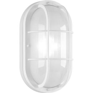 Progress Lighting 1-Light White LED Wall Lantern