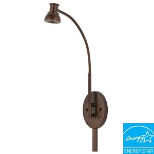 CAL Lighting 17.75 in. 5 Watt LED Wall Lamp in Rust