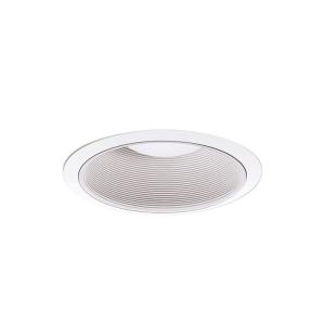 Halo 6 in. Matte White LED Baffle Recessed Lighting Trim