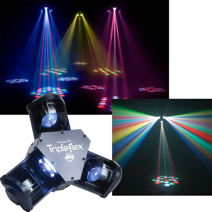 American DJ Tripleflex - LED Centerpiece with 3 Scanning Heads