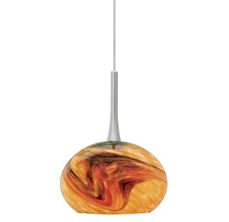 LBL Lighting Neptune I Amber Monorail 1 Light Track Pendant