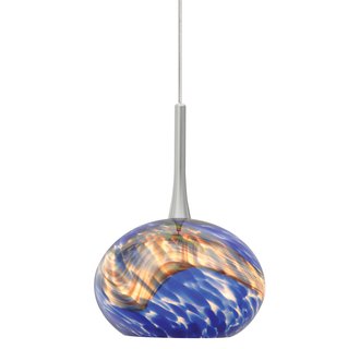 LBL Lighting Neptune I Blue LED Monopoint 1 Light Track Pendant
