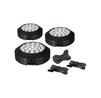 Maxim 87883 Traditional / Classic Three Light Puck Under Cabinet Light Kit from the CounterMax MX-LD Collection
