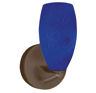 AFX Lighting Bella BESLBU Contemporary / Modern Blue Hand Blown Glass LED Wall Sconce from the Bella Collection