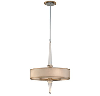 Corbett Lighting 166-44 Harlow 4 Light 8 LED Crystal Column Foyer Pendant