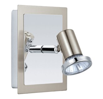 Eglo 200092A Rottelo 1x50W Wall Light in Matte Nickel and Chrome Finish