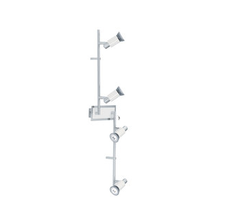 Eglo 200099A Eridan 4x50W Track Light in Chrome and Shiny White Finish