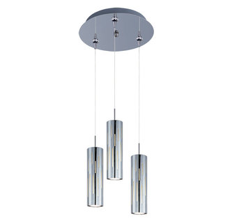 ET2 E94651 Scope 3 Light Frosted Shade LED Foyer Pendant