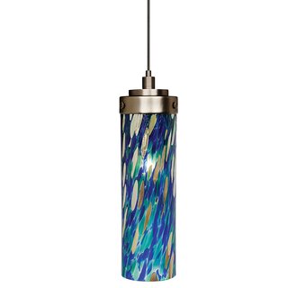 LBL Lighting Max Blue-Green LED Monopoint 1 Light Track Pendant