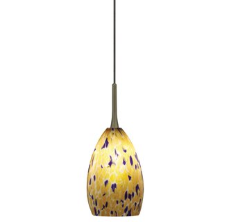 LBL Lighting Caroline Amber LED Monopoint 1 Light Track Pendant