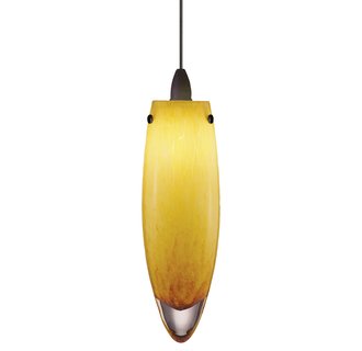 LBL Lighting Icicle Amber LED Monopoint 1 Light Track Pendant