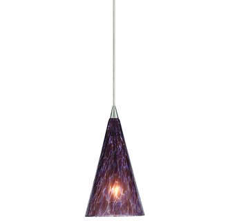 LBL Lighting Cone II Purple-Blue Monopoint 1 Light Track Pendant