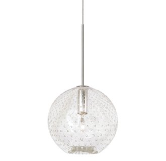 LBL Lighting Bulle Clear Monopoint 1 Light Track Pendant