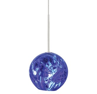 LBL Lighting Paperweight Blue Monopoint 1 Light Track Pendant