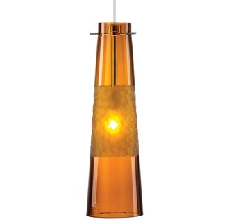 LBL Lighting Bonn Amber LED Monopoint 1 Light Track Pendant