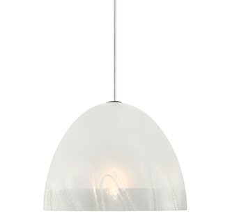 LBL Lighting Mojave Frost LED 2-Circuit Rail 1 Light Track Pendant