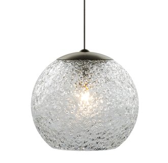 LBL Lighting Mini Rock Candy G LED Clear 6W Monopoint 1 Light Mini Pendant