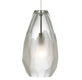 LBL Lighting Briolette LED Frost 6W Monopoint 1 Light Mini Pendant