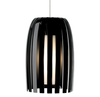 LBL Lighting Mini Olivia LED Black 6W Monopoint 1 Light Pendant