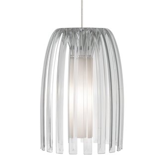 LBL Lighting Mini Olivia LED Clear 6W Monopoint 1 Light Pendant