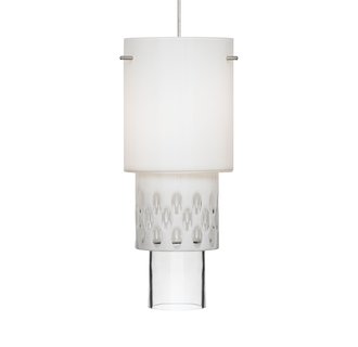 LBL Lighting Mini-White Zinnia LED Monopoint 1 Light Track Pendant