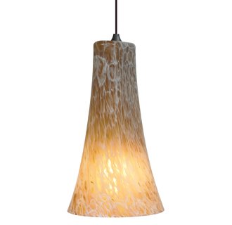 LBL Lighting Mini-Indulgent Amber LED Monopoint 1 Light Track Pendant