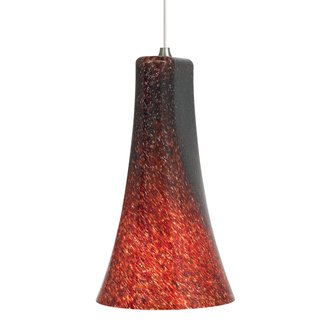 LBL Lighting Mini-Indulgent Red LED Monopoint 1 Light Track Pendant