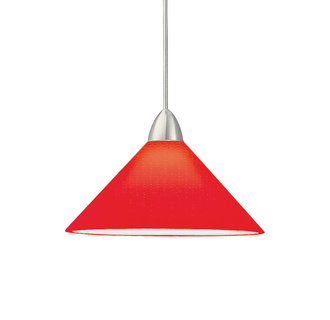 WAC Lighting MP-LED512-RD LED Jill Monopoint Pendant with Red Glass - Canopy Included