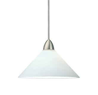 WAC Lighting MP-LED512-WT LED Jill Monopoint Pendant with White Glass - Canopy Included