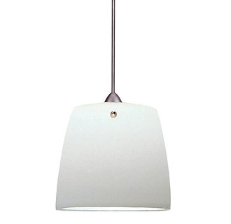 WAC Lighting MP-LED513-WT LED Ella Monopoint Pendant with White Glass - Canopy Included