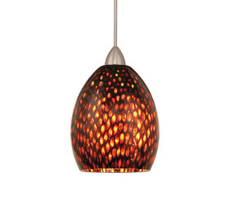 WAC Lighting MP-LED515-AM LED Monopoint Fiore Pendant with Amber Glass - Canopy Included