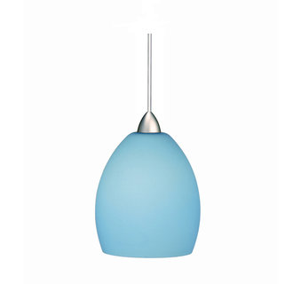 WAC Lighting MP-LED524-LB LED Monopoint Sarah Pendant with Light Blue Glass - Canopy Included