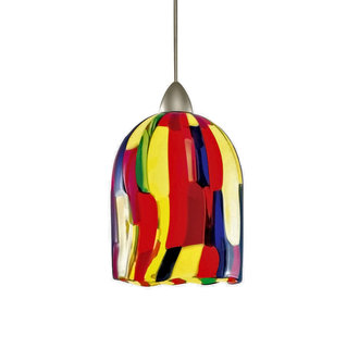 WAC Lighting MP-LED530-MC LED Monopoint Couture Pendant with Multicolor Glass - Canopy Included