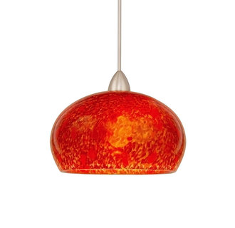 WAC Lighting MP-LED593-RD Komal Monopoint LED Pendant with Red Glass - Canopy Included
