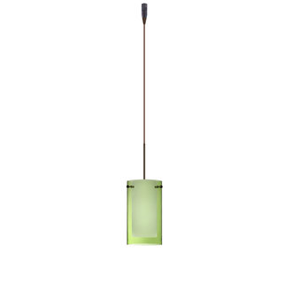 Besa Lighting RXL-L440-BR Single Light LED Pendant with Bronze Metal Finish from the Pahu 4 Collection