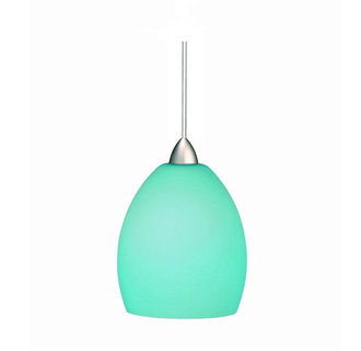 WAC Lighting MP-LED524-TQ LED Monopoint Sarah Pendant with Turquoise Glass - Canopy Included